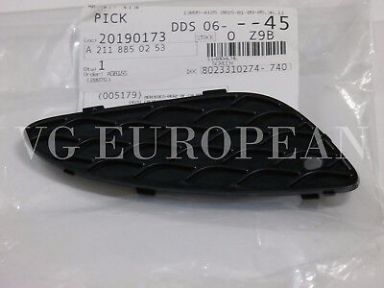 Mercedes-Benz W211 E-Class Genuine Front Bumper Cover Right Mesh Grille NEW