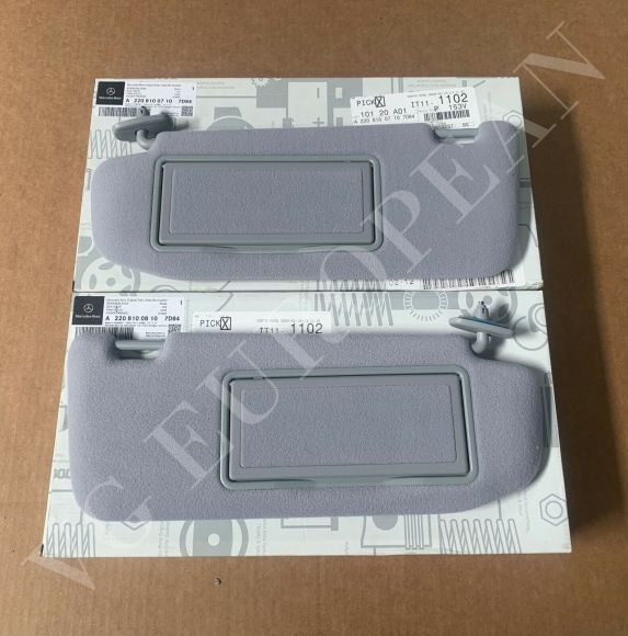 Mercedes-Benz W220 S-Class Genuine R. & L. Side Sun Visors S430 S500 NEW 2000-06